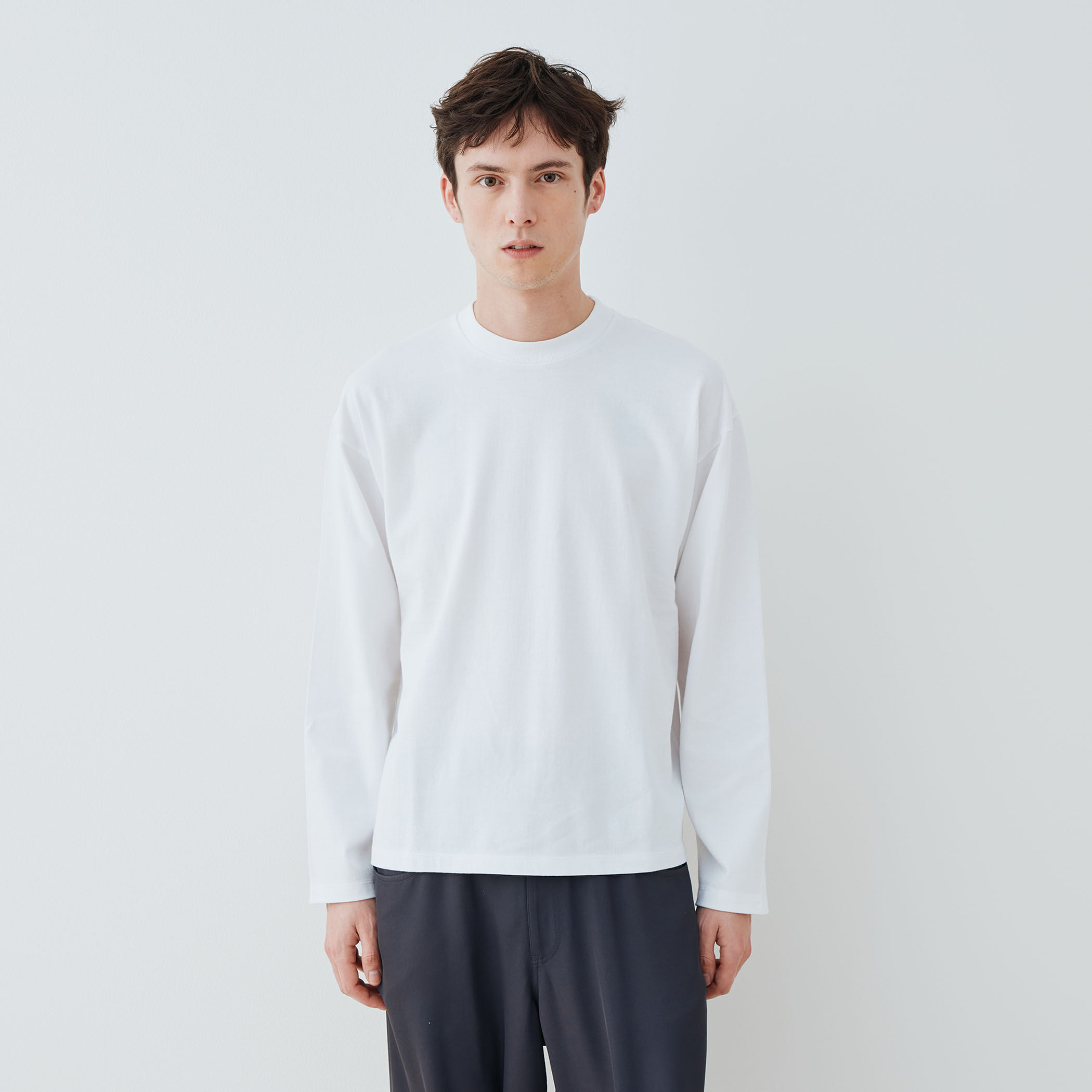 コットン吊り天竺 ロングスリーブカットソー｜トゥモローランド 公式通販