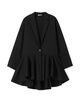 コットンナイロンストレッチ ペプラムジャケット