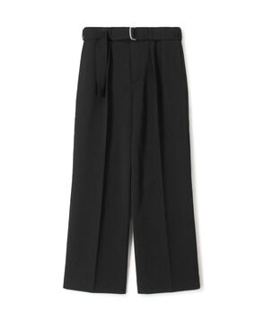 ウールビンテージサテン ベルトパンツ