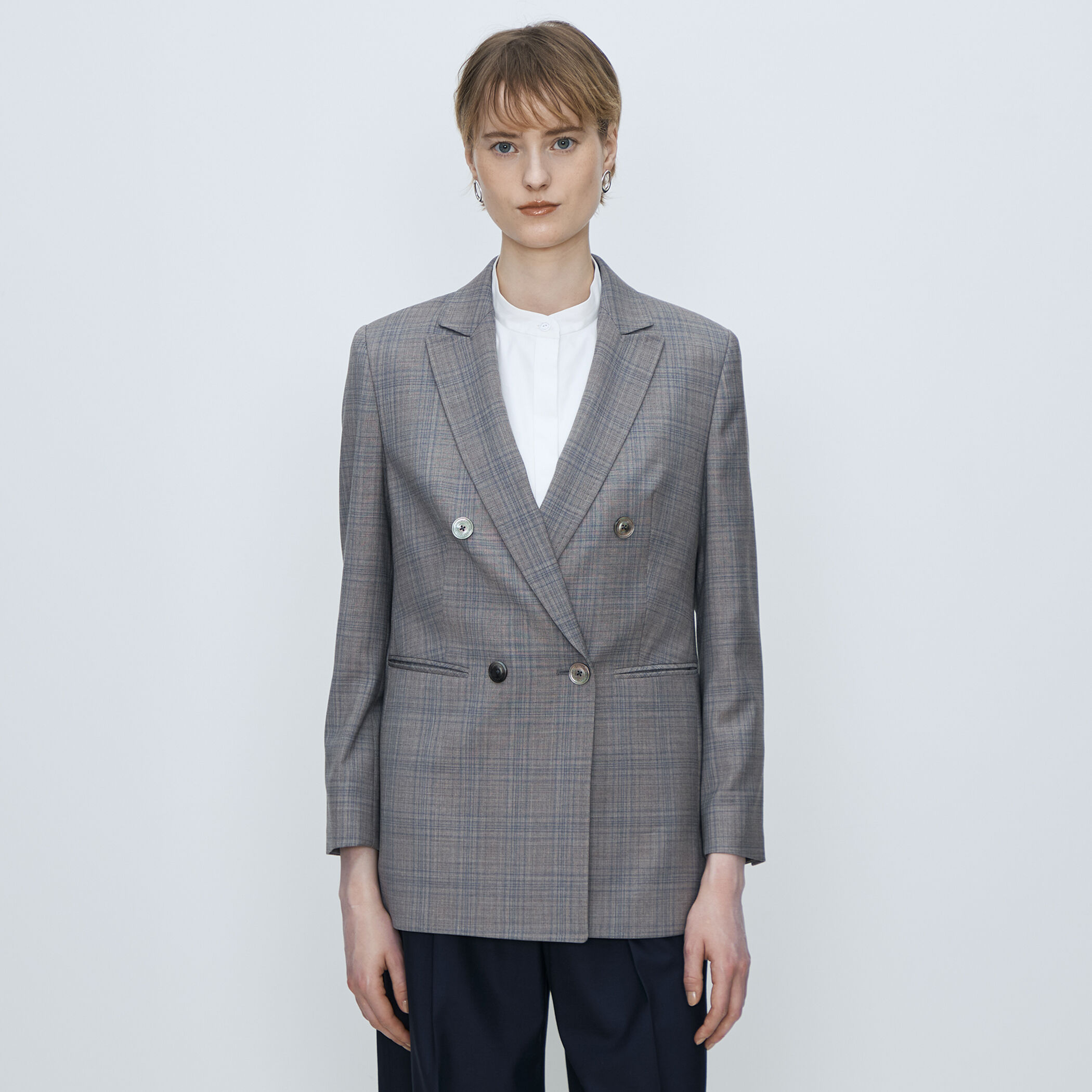ZELANDER NATURAL STRETCH ダブルブレストジャケット