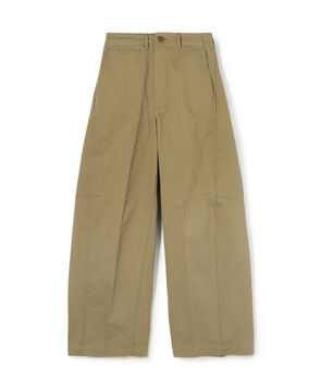 HYKE バレルレッグ チノパンツ