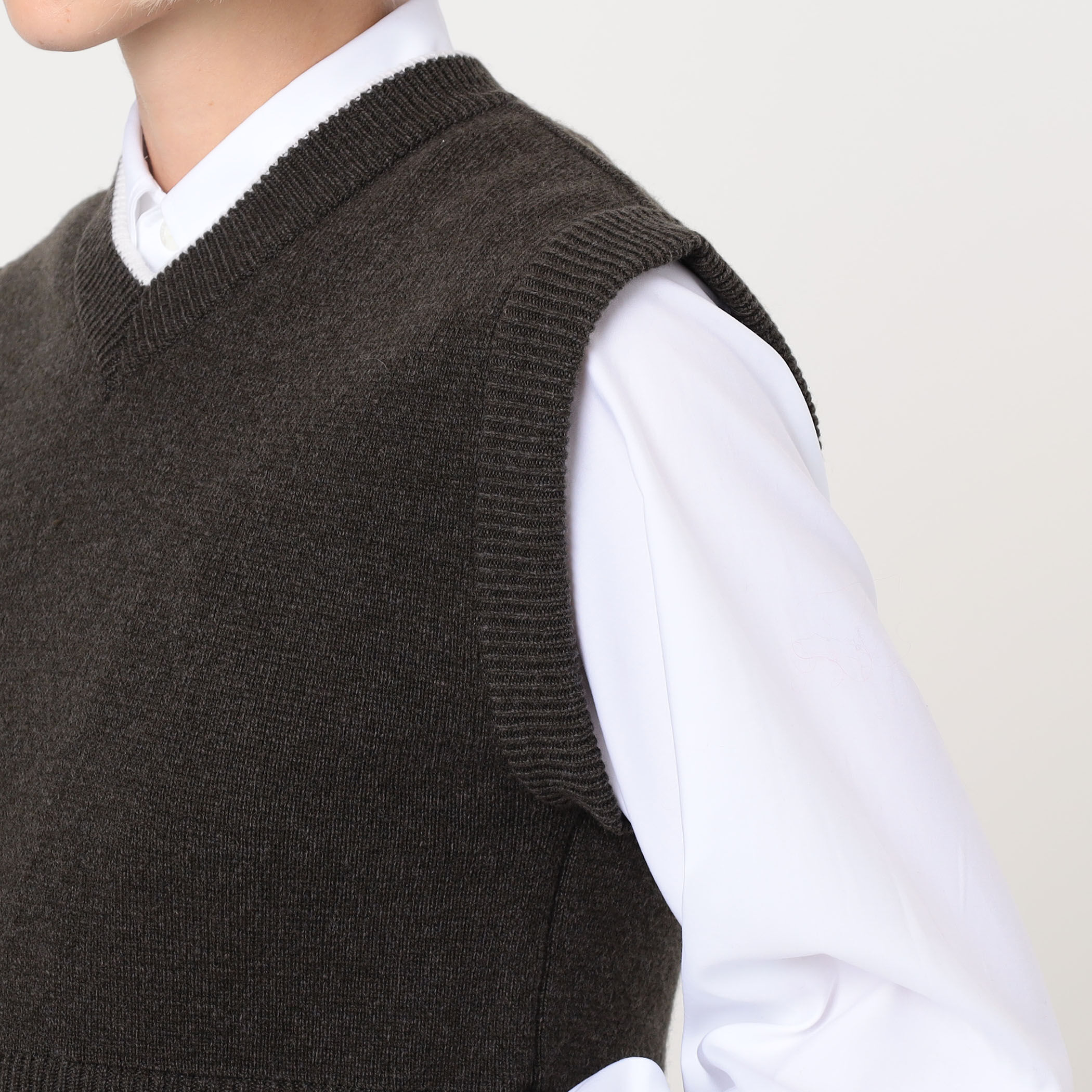 別注】THE RERACS × Edition V NECK VEST Vネック ニットベスト