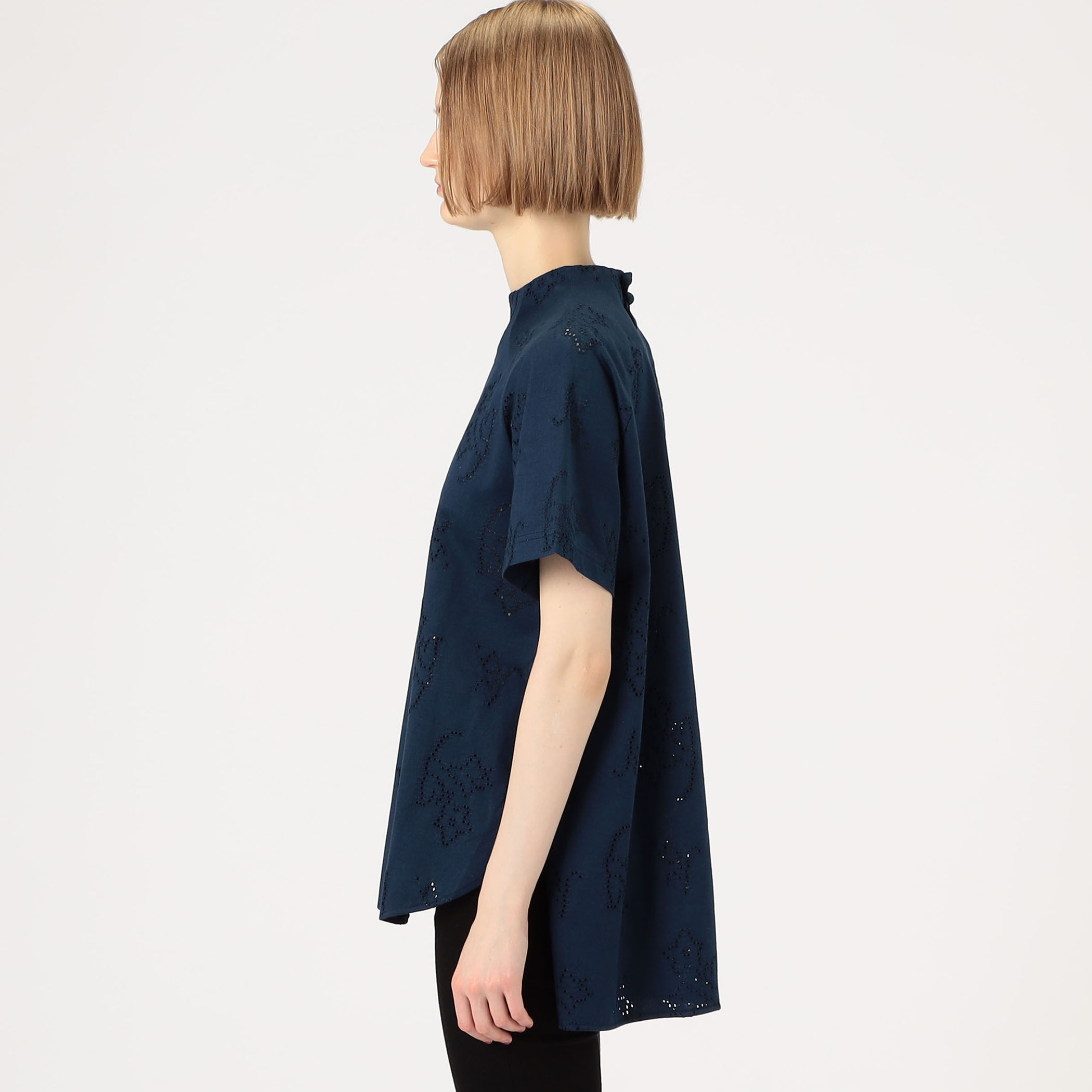 お歳暮 時期 別注】Mame Kurogouchi Eyelet Jersey Jacquard Top トップス