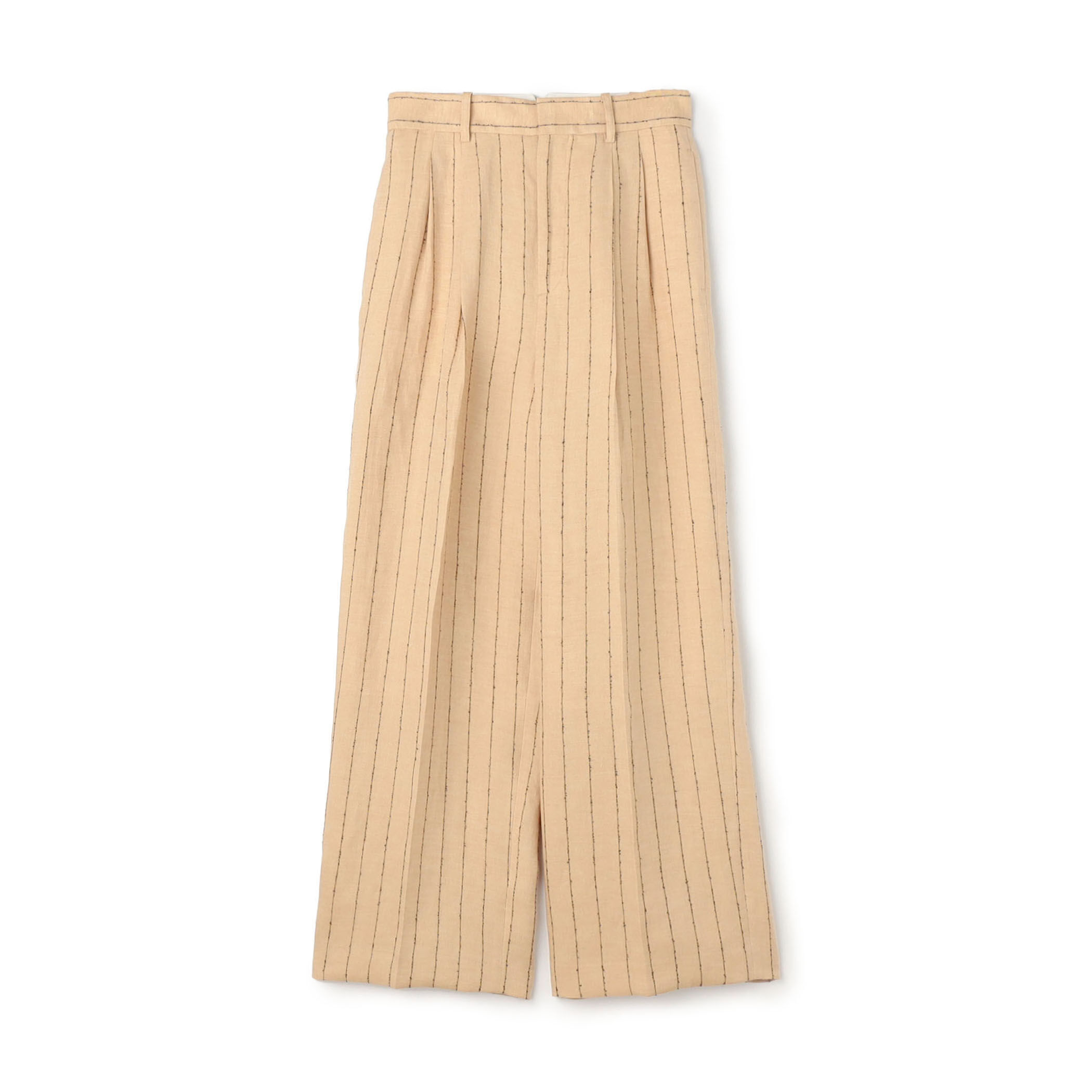 ダブルカバーリネン タックワイドパンツ｜トゥモローランド 公式通販