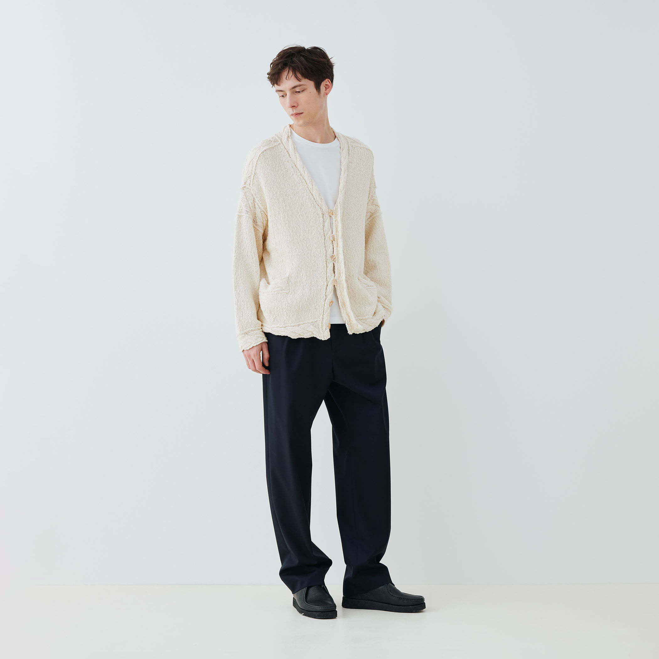 GALERIE VIE(トゥモローランド)メンズ ボトムス46サイズ ウォッシャブルギャバジン タックパンツ｜トゥモローランド 公式サイト