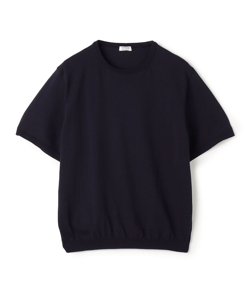 MAATEE&SONS  コットン クルーネック ハーフスリーブニット