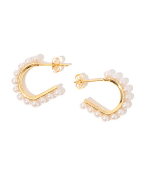 【別注】januka  パールフープ スモールピアス