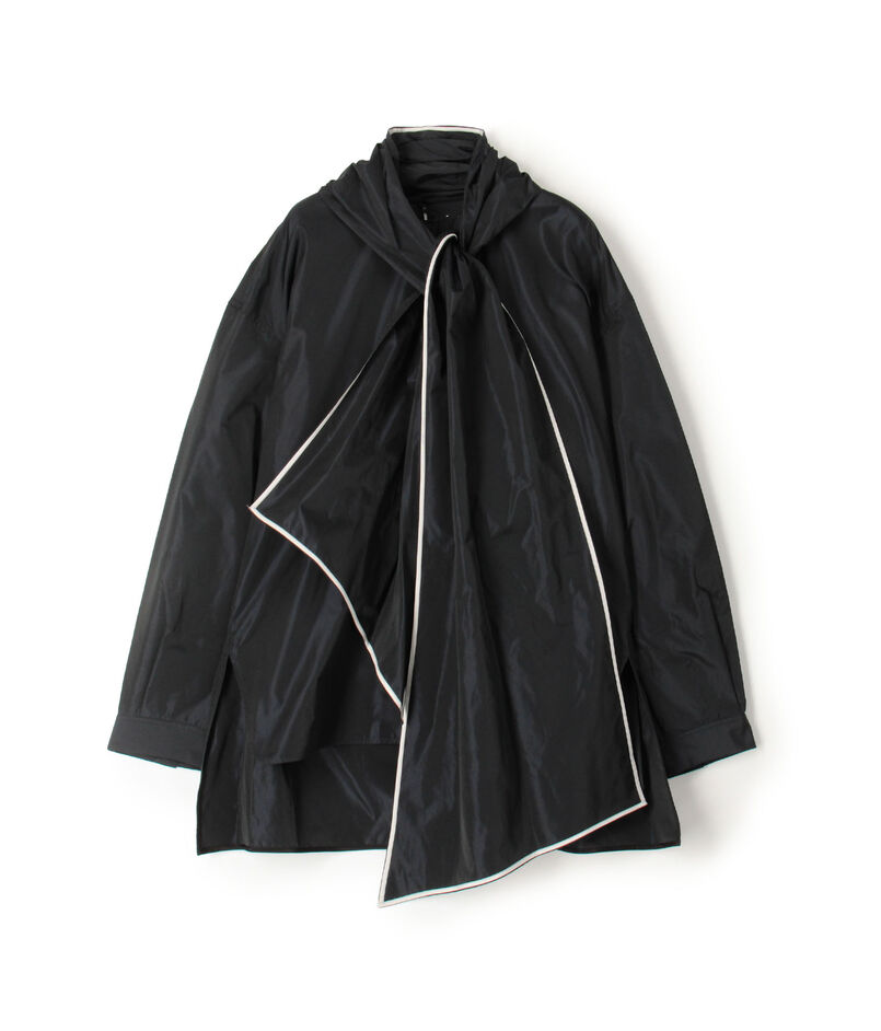 マイクロタフタ ボウタイブラウス