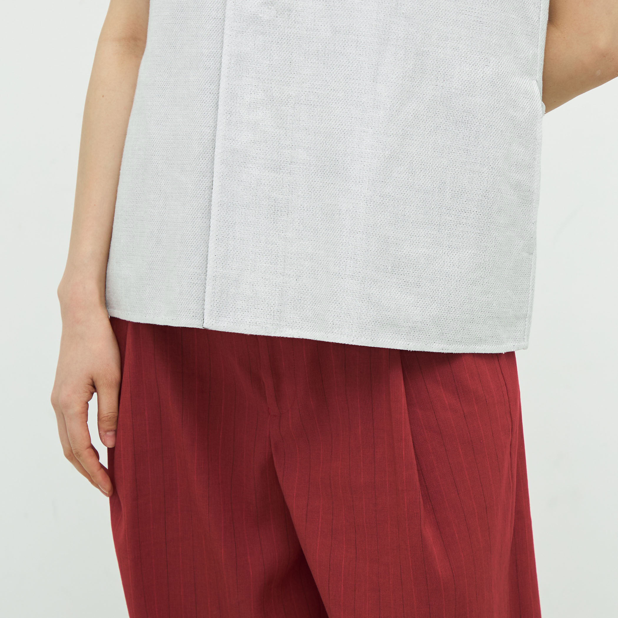 TOMORROWLAND.B / リネンコットンツイルダブルフェイステントシャツ