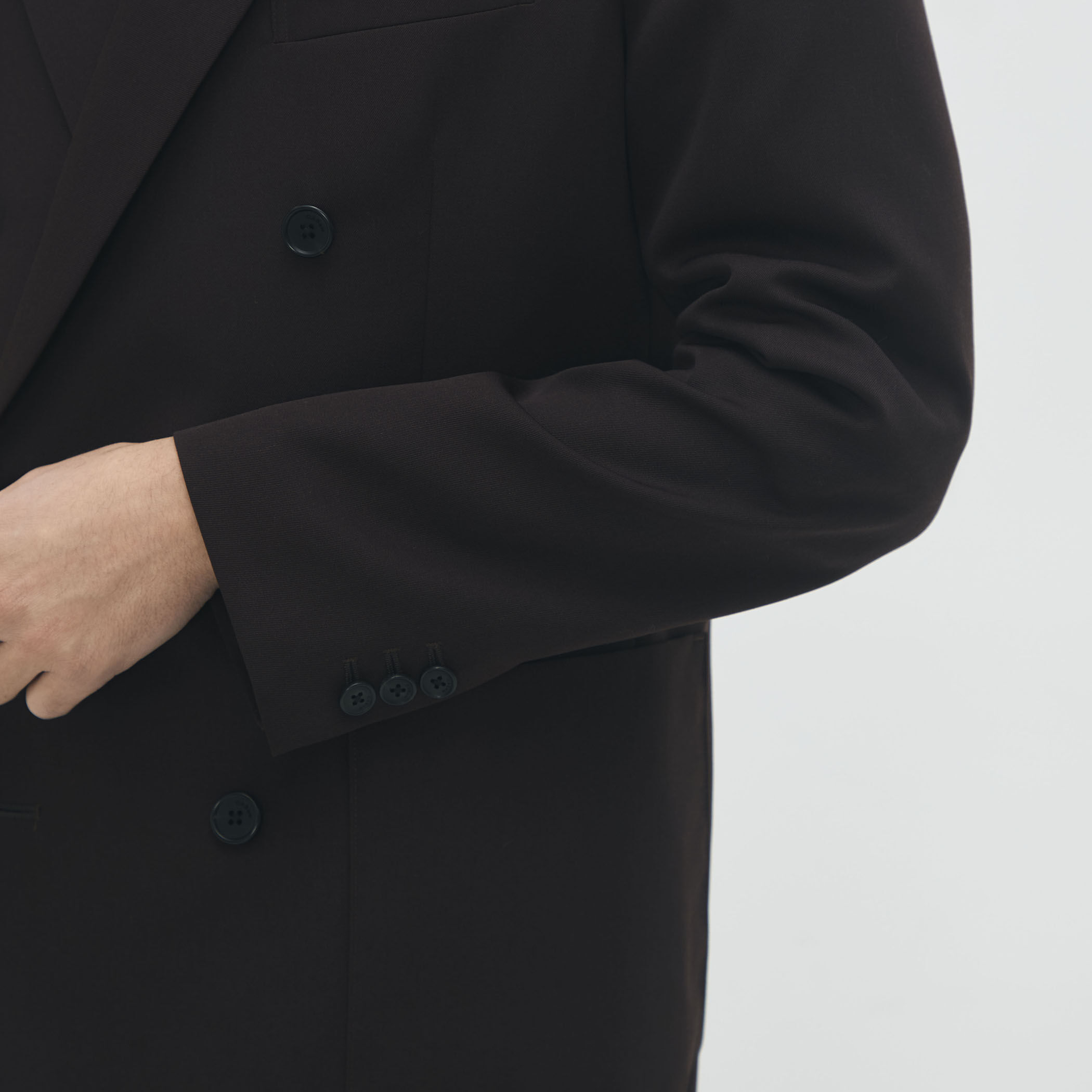 CABaN ライトウールギャバジン ダブルブレストジャケット