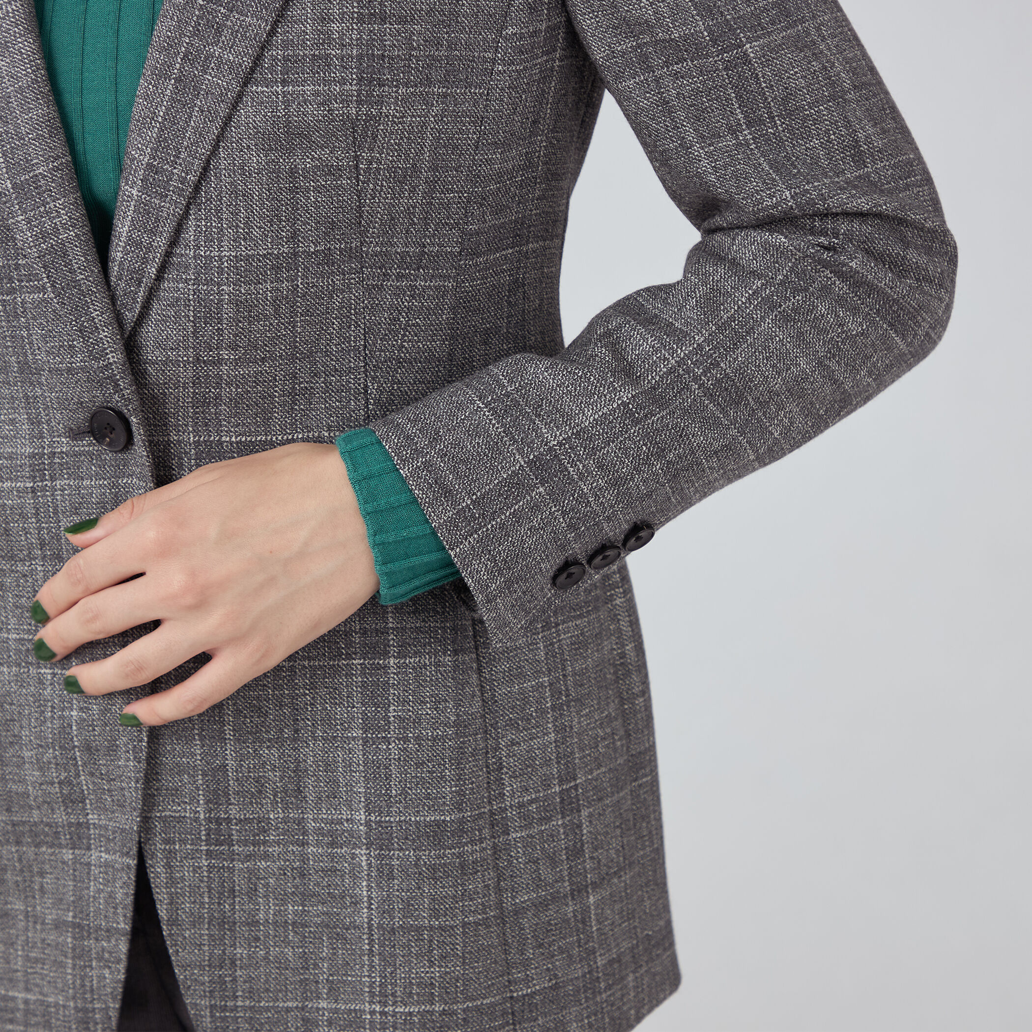 SILK AIR GREY ノッチドカラージャケット｜トゥモローランド 公式通販