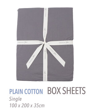 プレーンコットン ボックスシーツ（シングル）