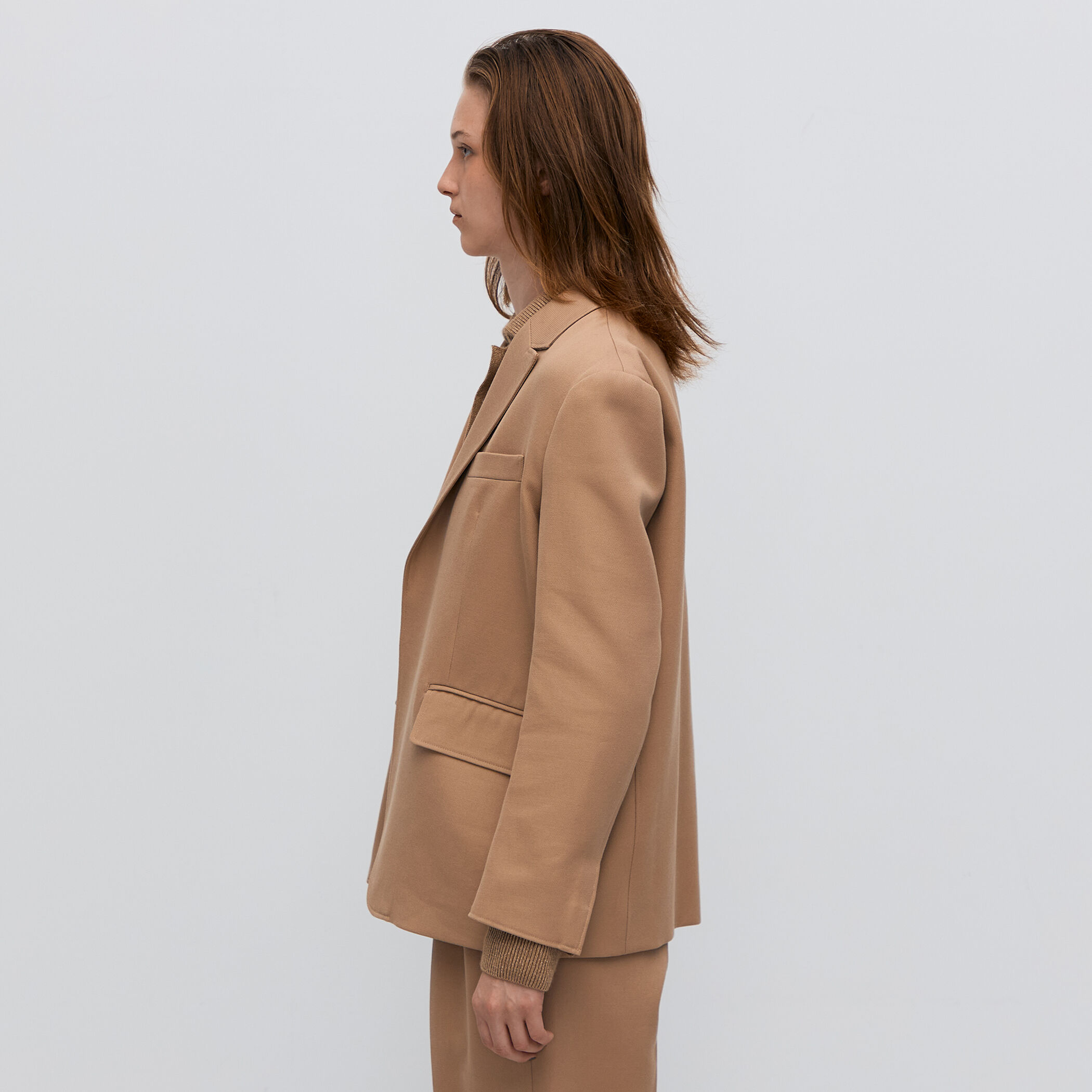 コットンウールトリコチン ボックスジャケット｜トゥモローランド 公式通販