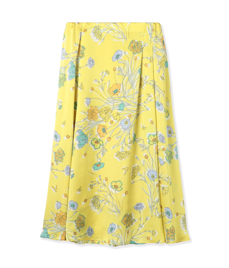 【別注】manipuri for Ballsey Collage Bloom アシンメトリータックスカート