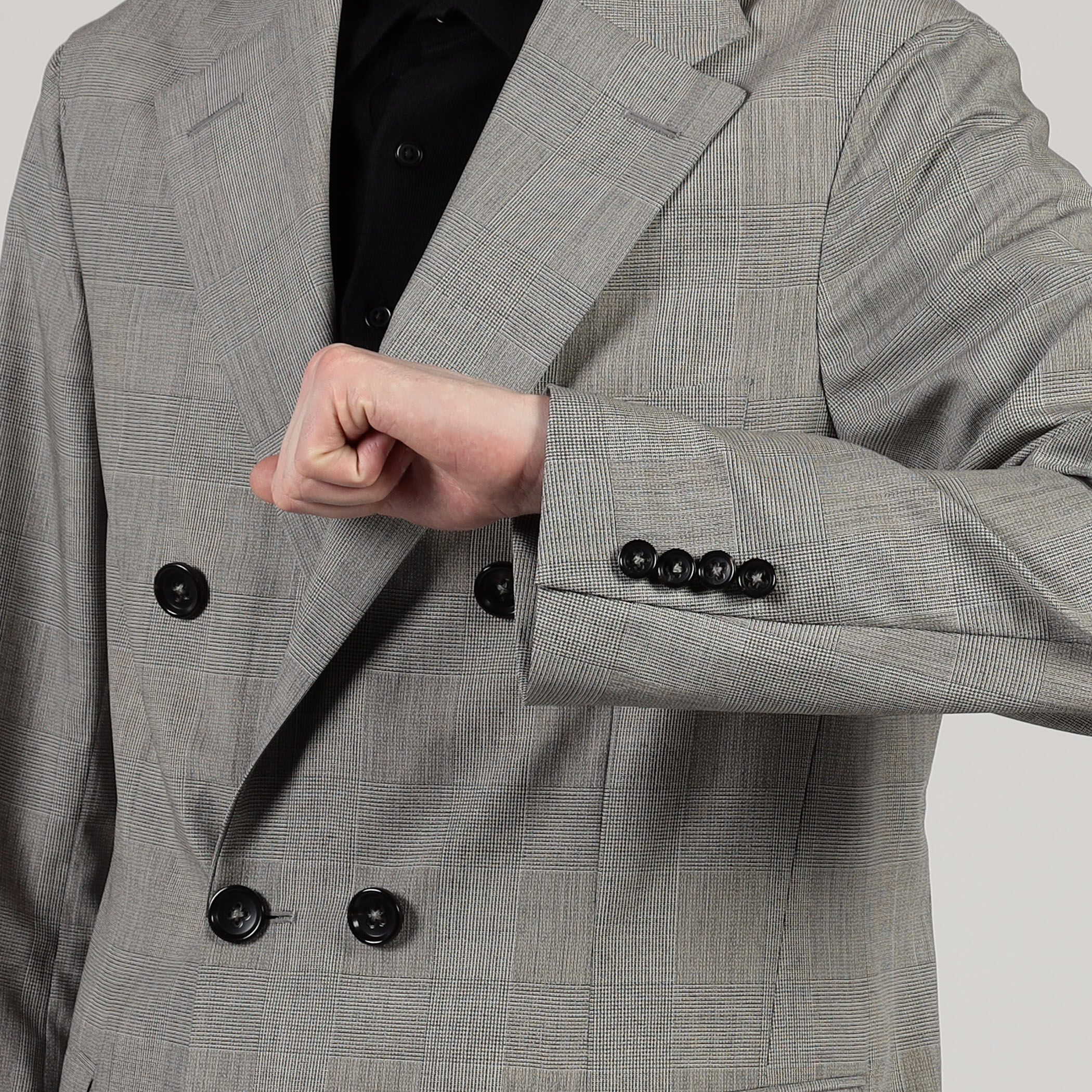 ウールシルク ダブルブレステッド 6Bジャケット｜トゥモローランド