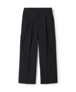ポリエステルウールトロピカル 2タックワイドストレートアジャスターパンツ