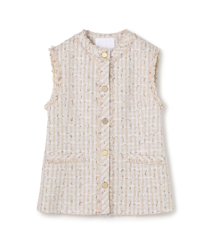 Mille-feuille クルーネックジレ