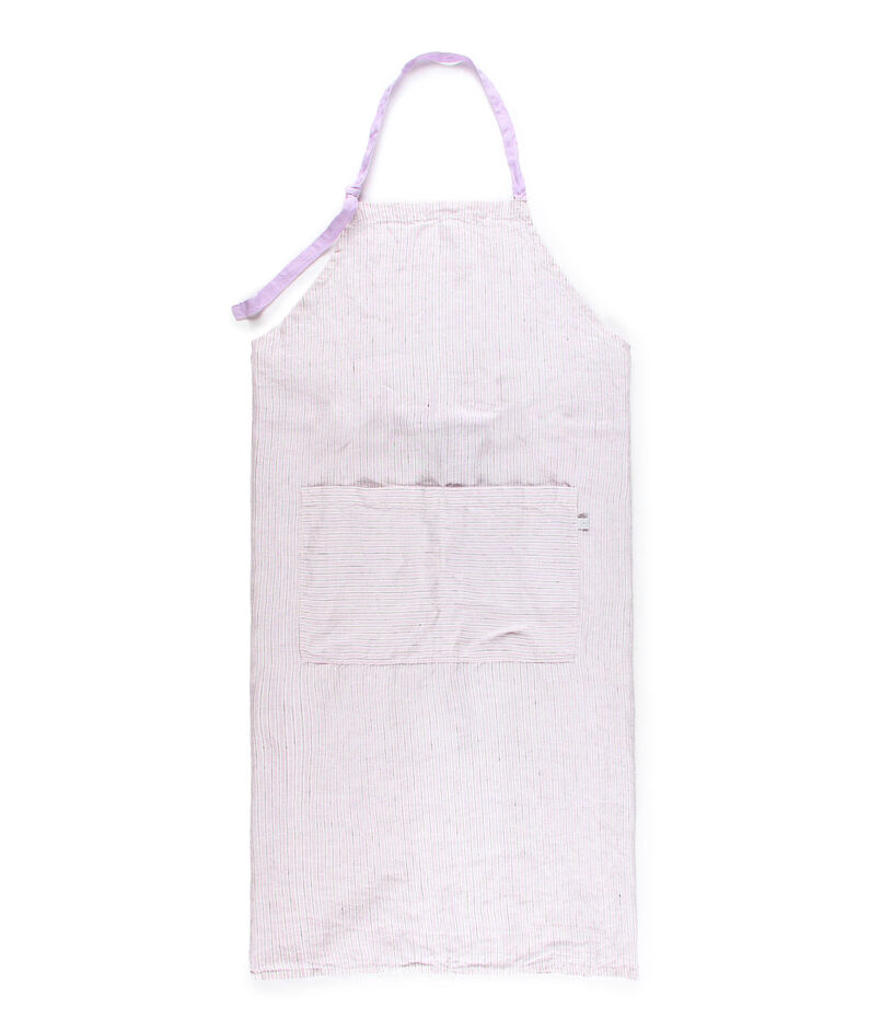 ストライプリネン エプロン