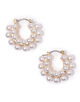 Kenneth Jay Lane gold/pearl ball clus ピアス