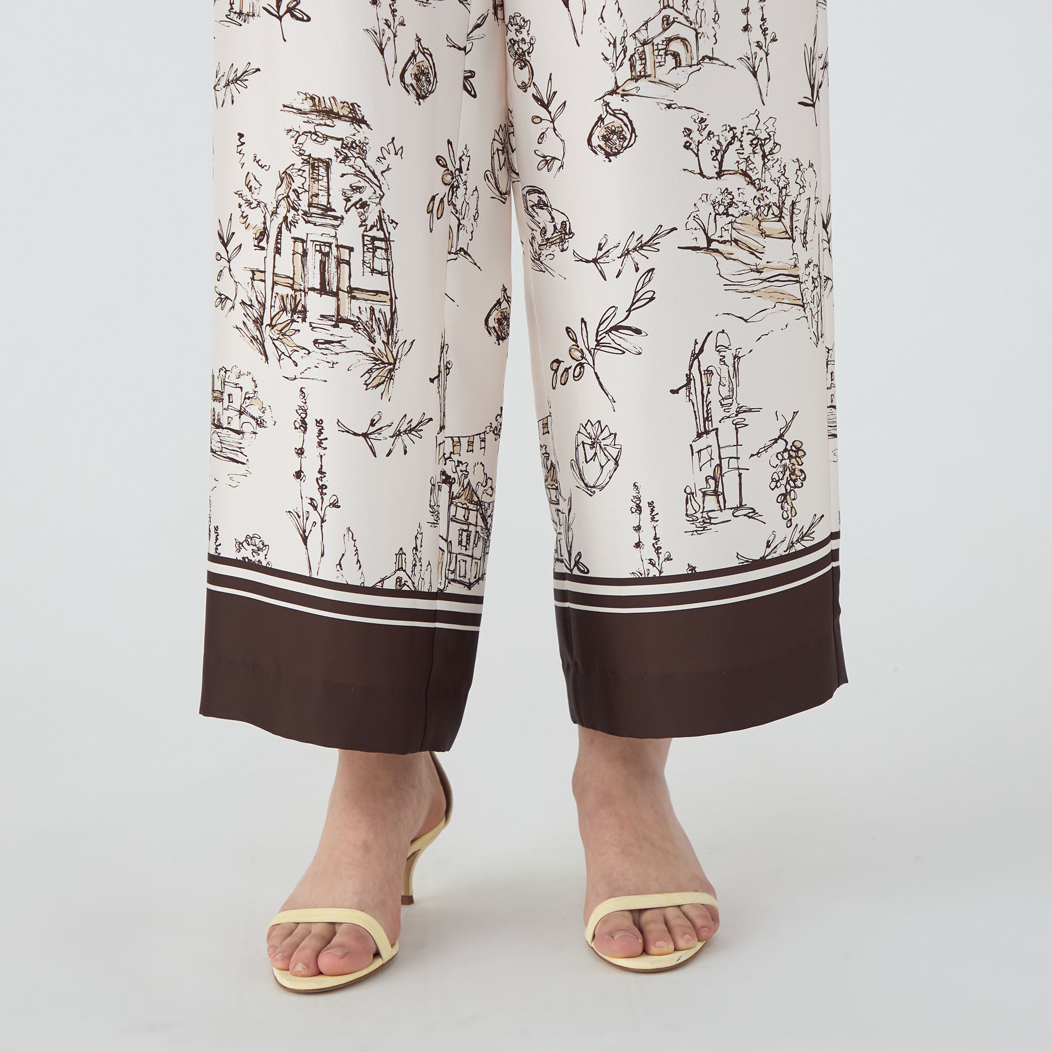 プロヴァンスプリント ストレートパンツ TOMORROWLAND collection パンツ プロヴァンスプリント