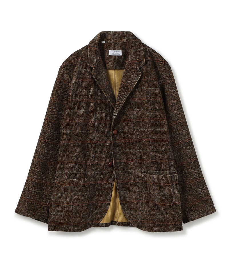 【別注】Salbatore Piccolo コットンコーデュロイプリント シングルブレステッド 2Bジャケット