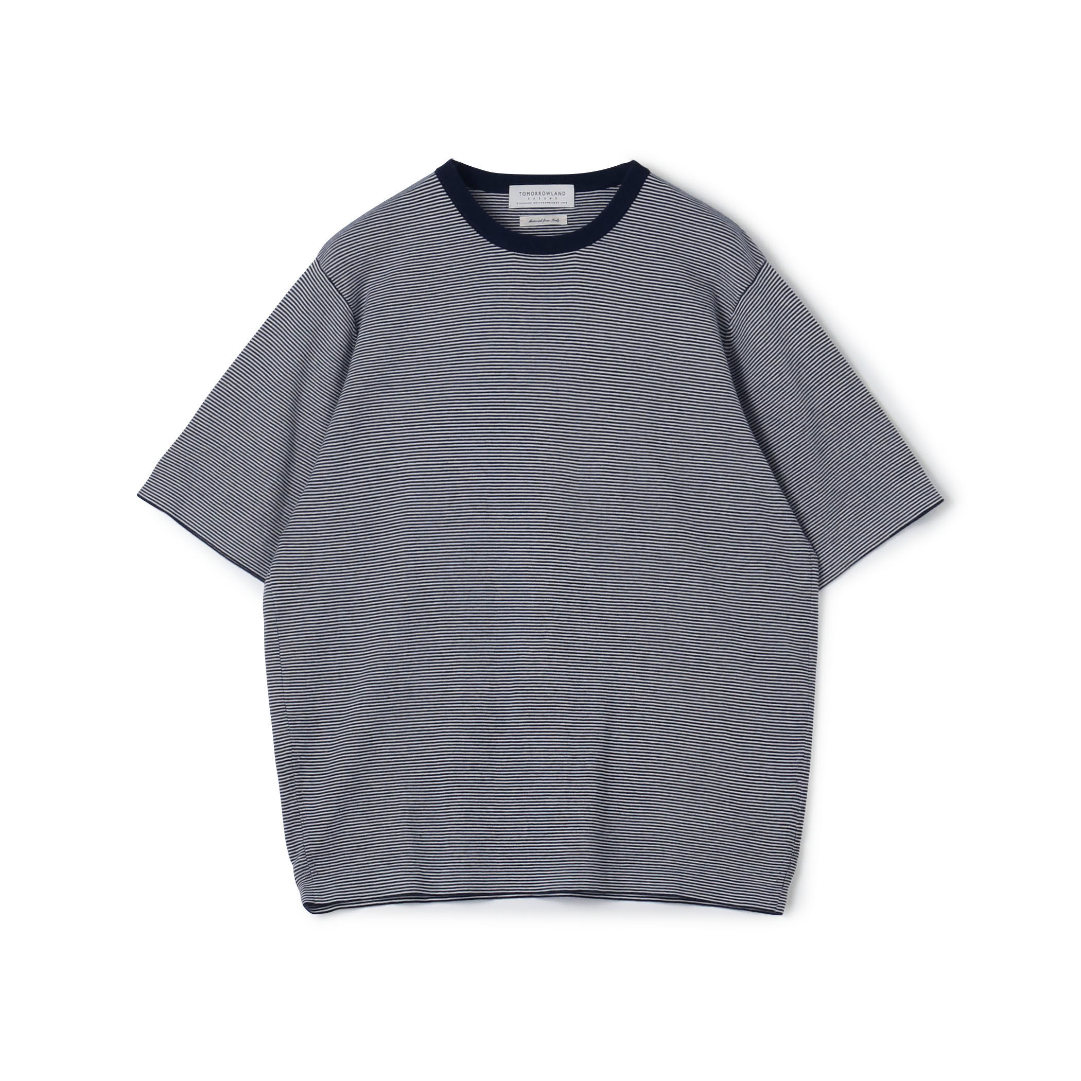 □TOMORROWLAND tricot シーアイランドコットン ハーフスリーブクルー