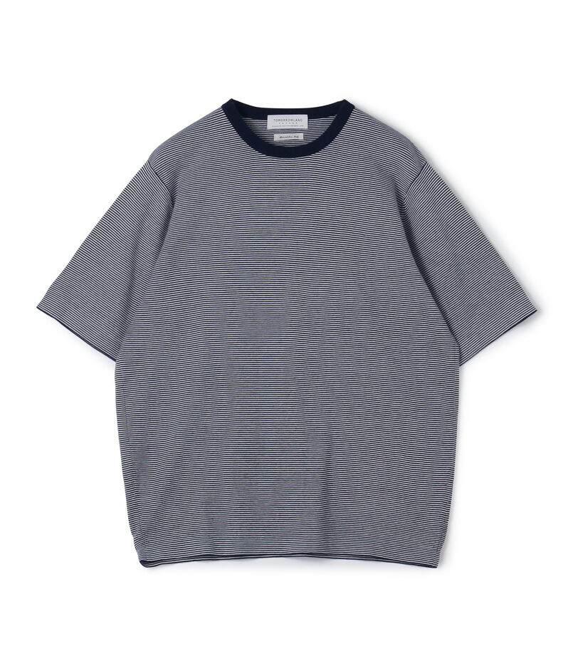 ■TOMORROWLAND tricot シーアイランドコットン ハーフスリーブクルーネックニット