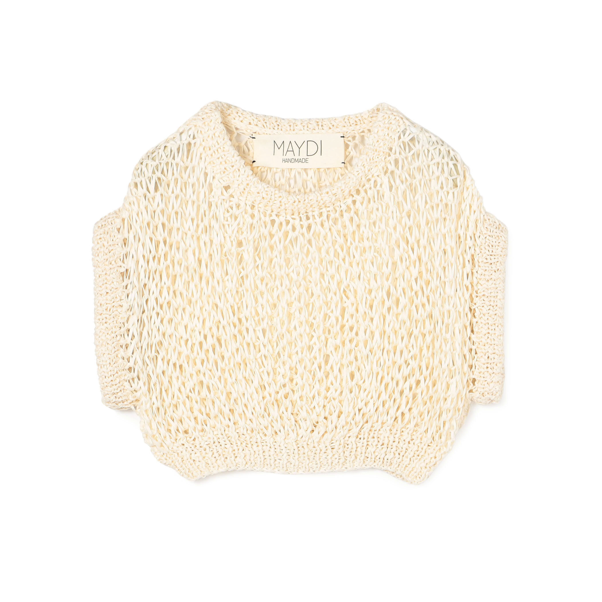 MAYDI ENTRELAZADO コットンシルクハニカム ショートトップ