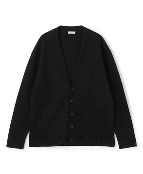 スラブ縮絨 Vネックカーディガン