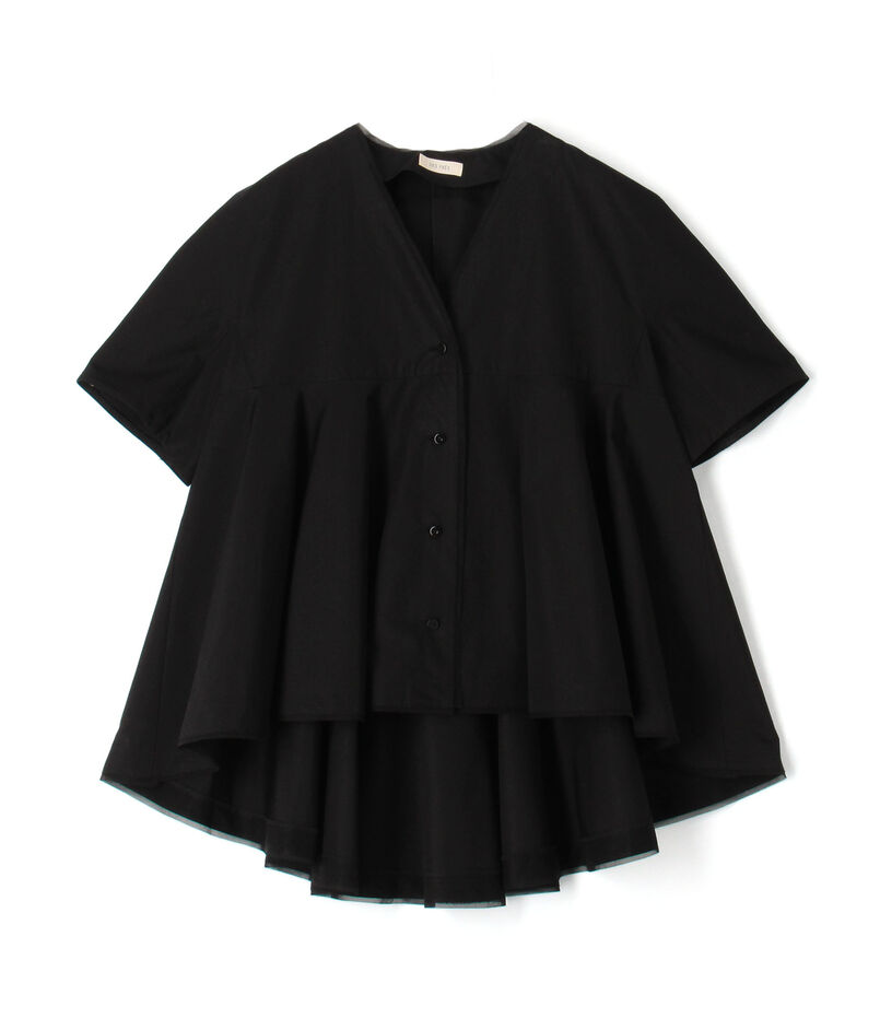 【WEB先行予約】コットンタイプライター フレアテールブラウス