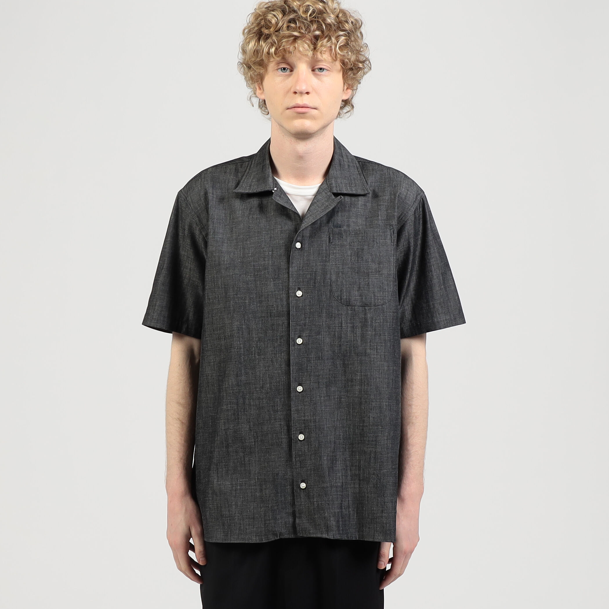 別注】INDIVIDUALIZED SHIRTS コットンシャンブレー キャンプ