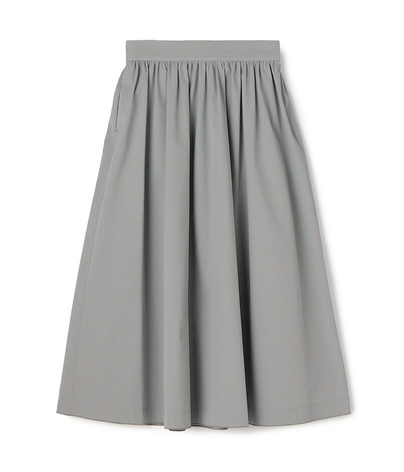 ストレッチタフタ ボリュームギャザースカート