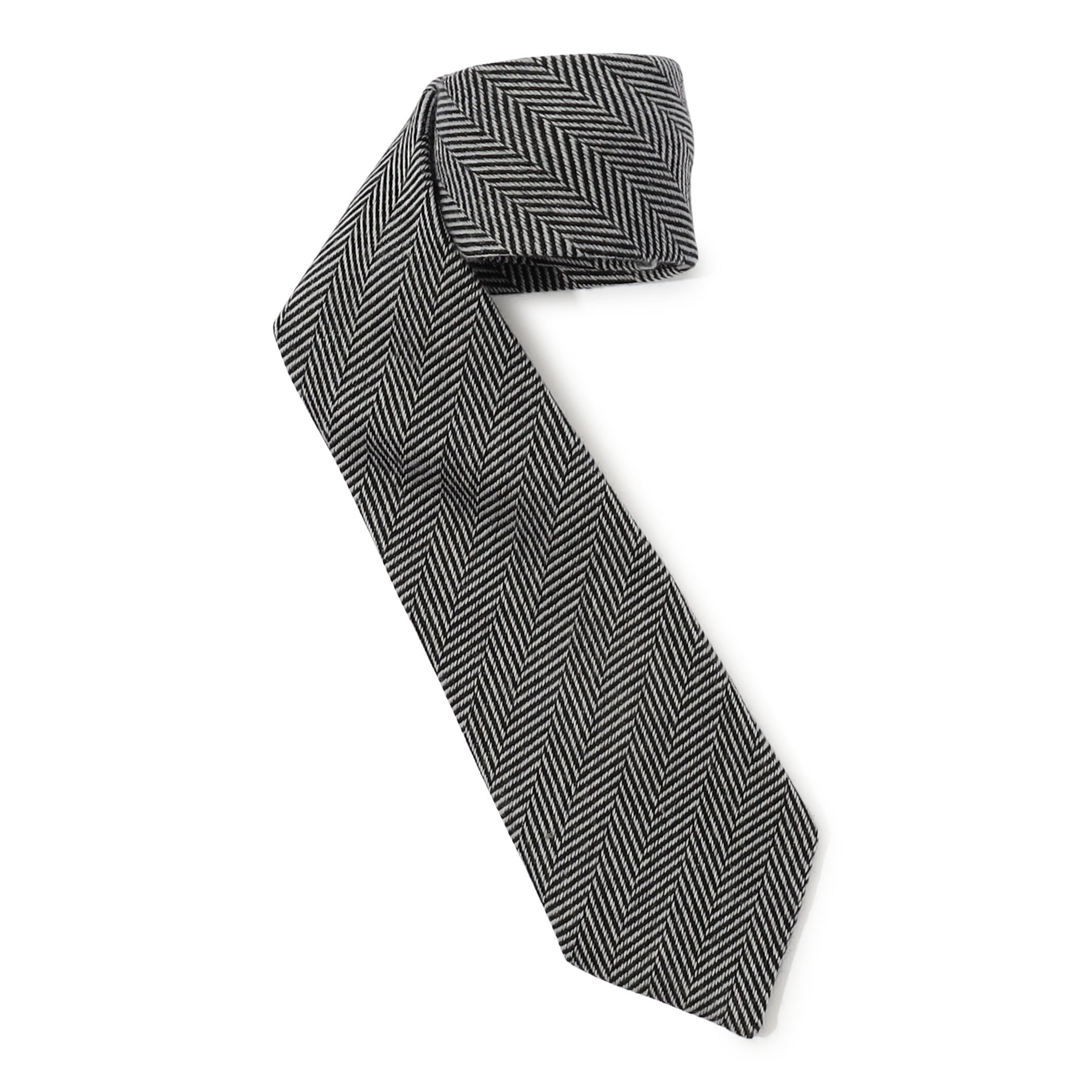 TOMORROWLAND ウールシルク ヘリンボーン柄ネクタイ｜トゥモローランド