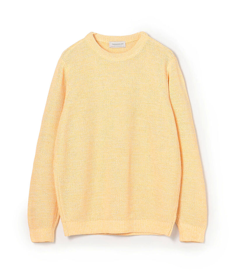 ■TOMORROWLAND tricot ギマコットンリネン クルーネックプルオーバー