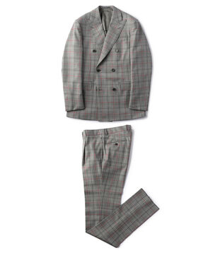 完売 Super100'sウール 6Bダブルブレストスーツ DORMEUIL AMADEUS 365