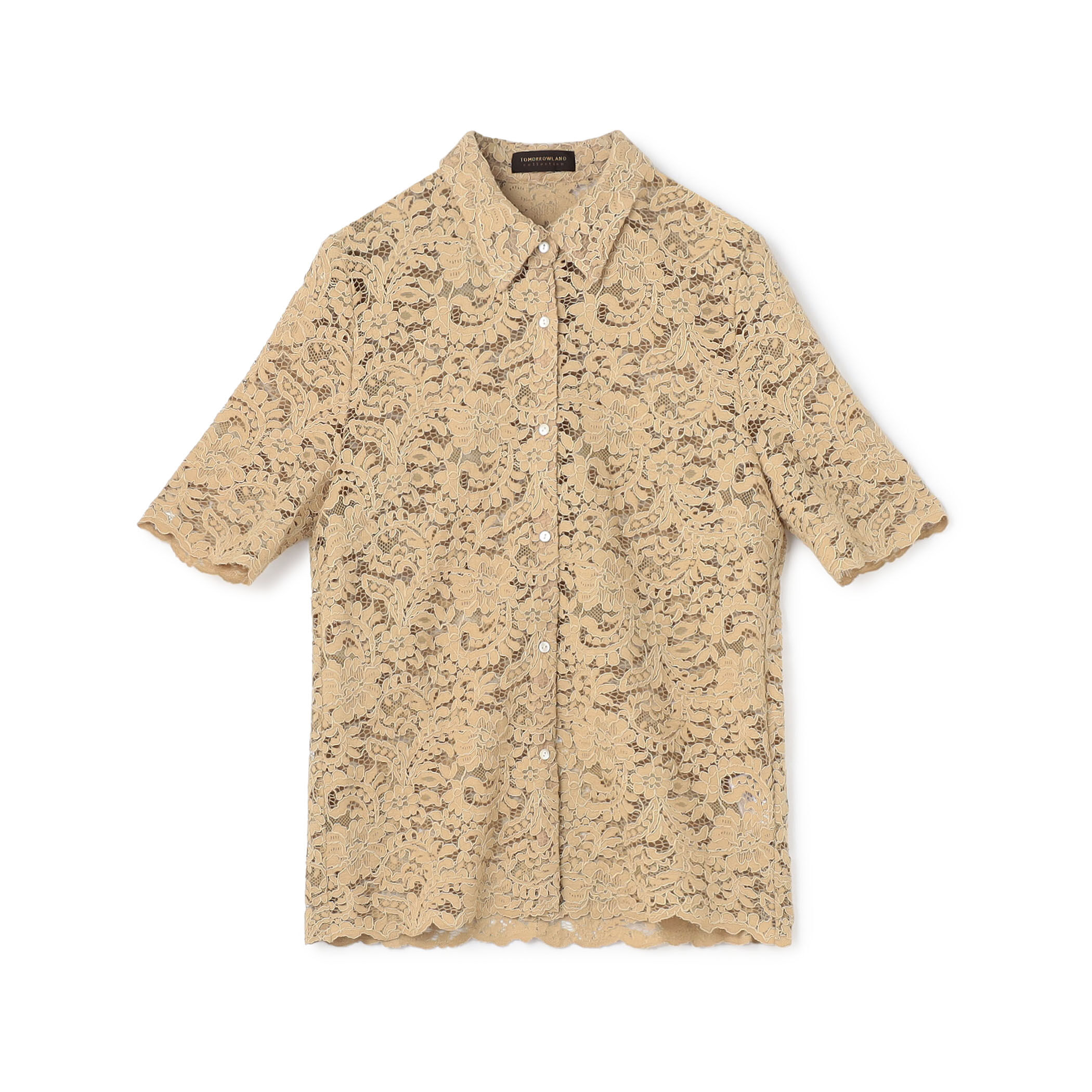 ボタニカルレース ハーフスリーブブラウス｜トゥモローランド 公式通販