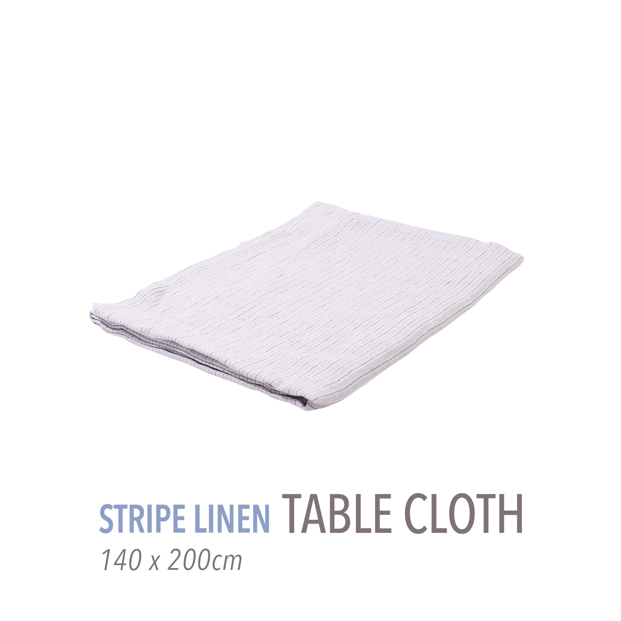 ストライプリネン テーブルクロス（140cm X 200cm）｜トゥモローランド