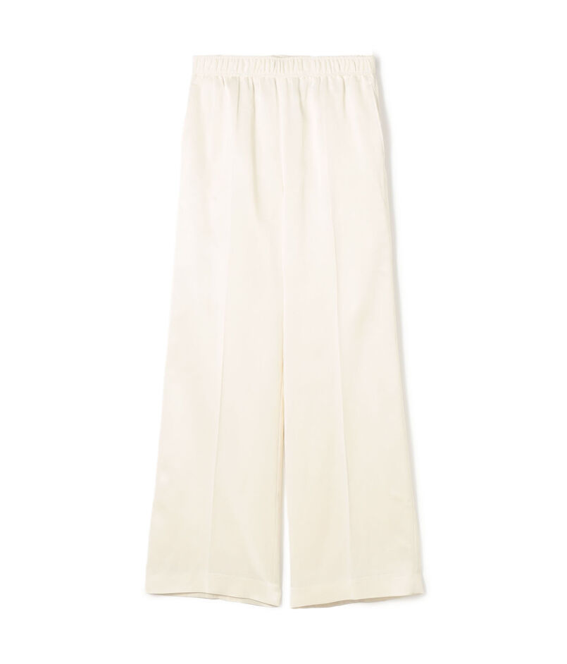 【WEB先行予約】 ソフトサテン エラスティックスリムパンツ