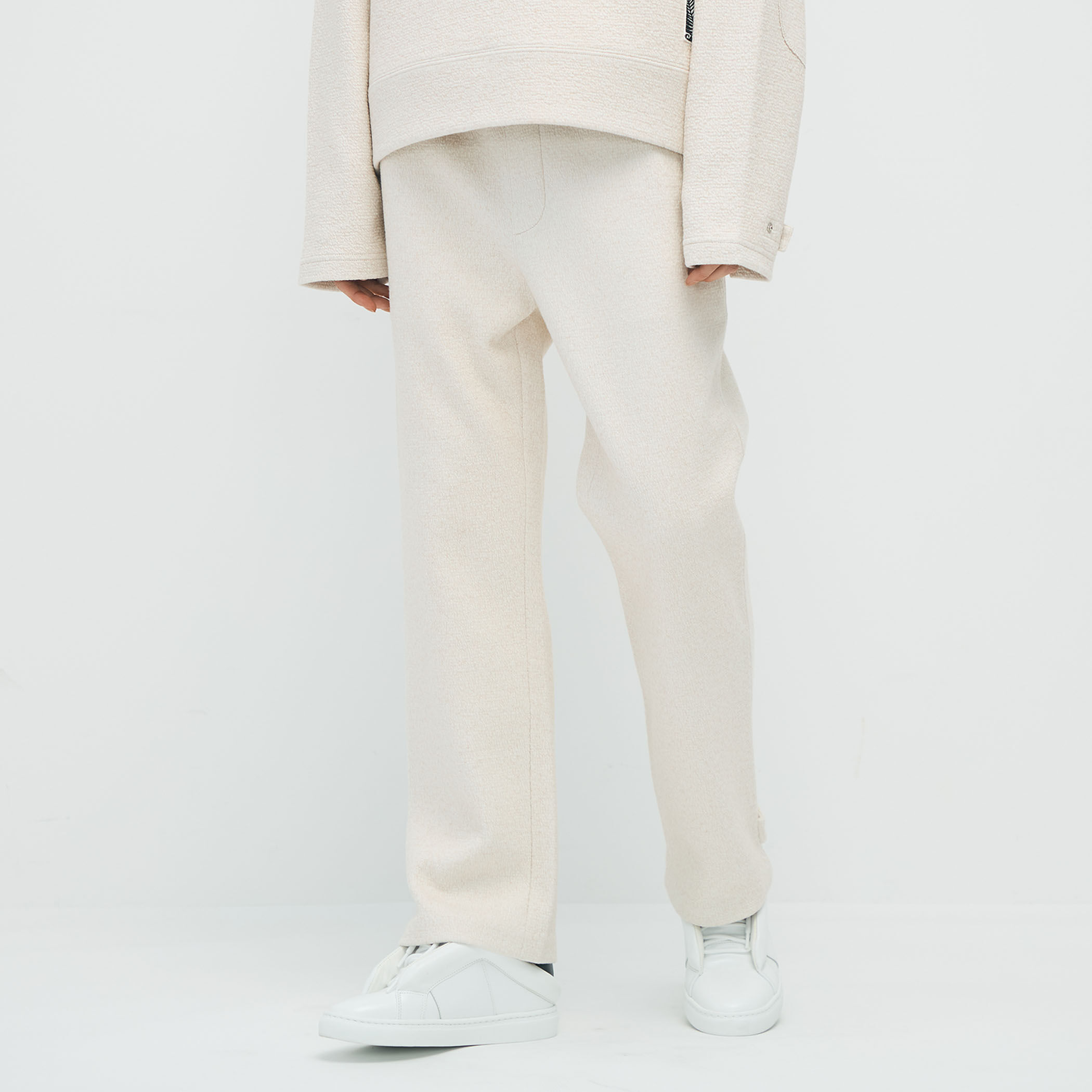 CABaN ウールコットンダブルフェイス イージーパンツ