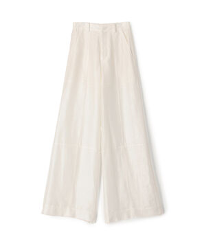 KANAKO SAKAI SHEER WIDE TROUSERS