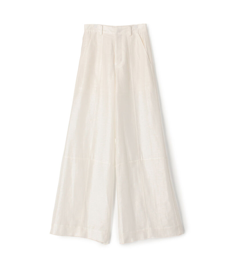KANAKO SAKAI SHEER WIDE TROUSERS