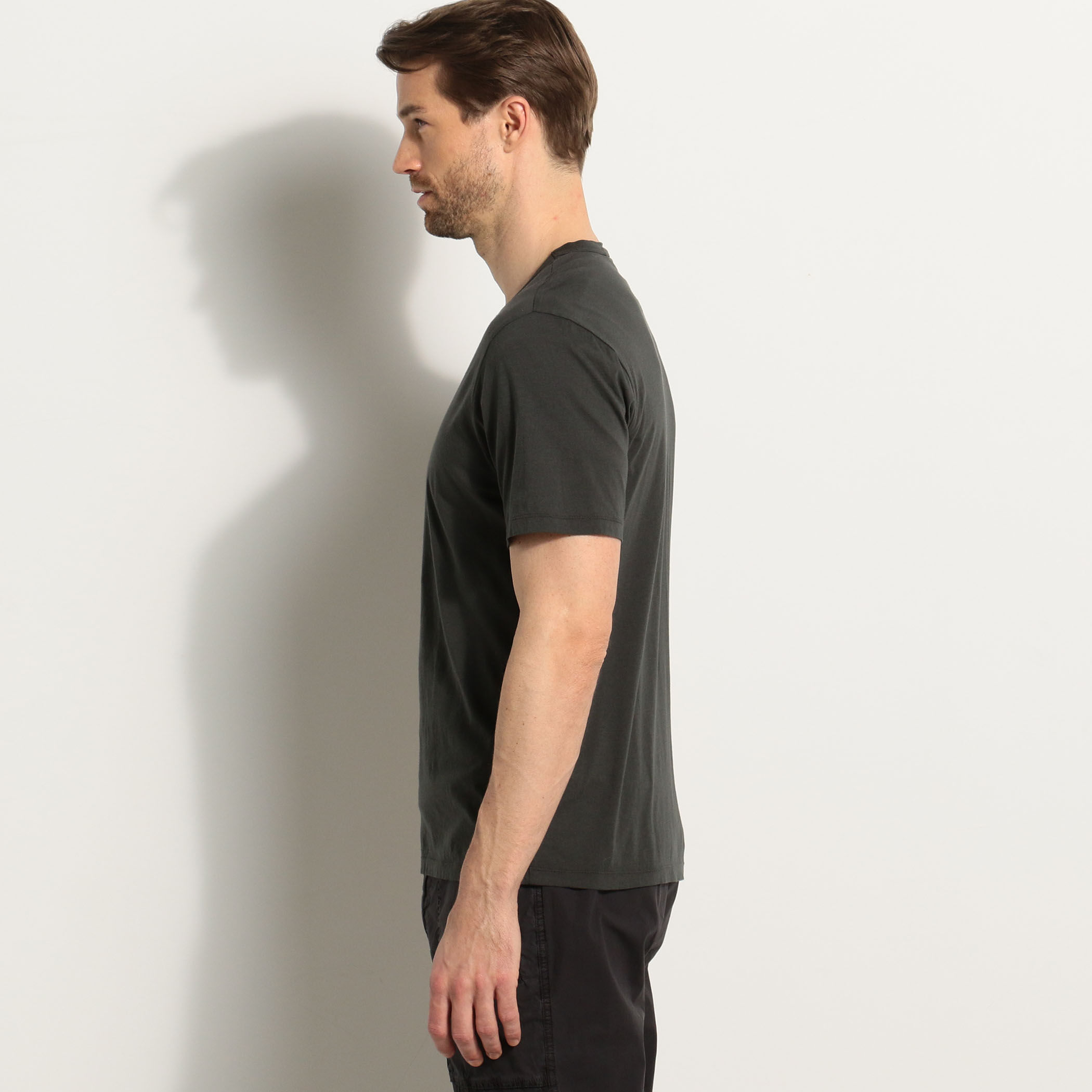 Tシャツ・カットソー JAMES PERSE Men T Shirts MELJ3199 FRNV Blue JAMES PERSE tシャツ リュクス ジャージークルーネックTシャツ