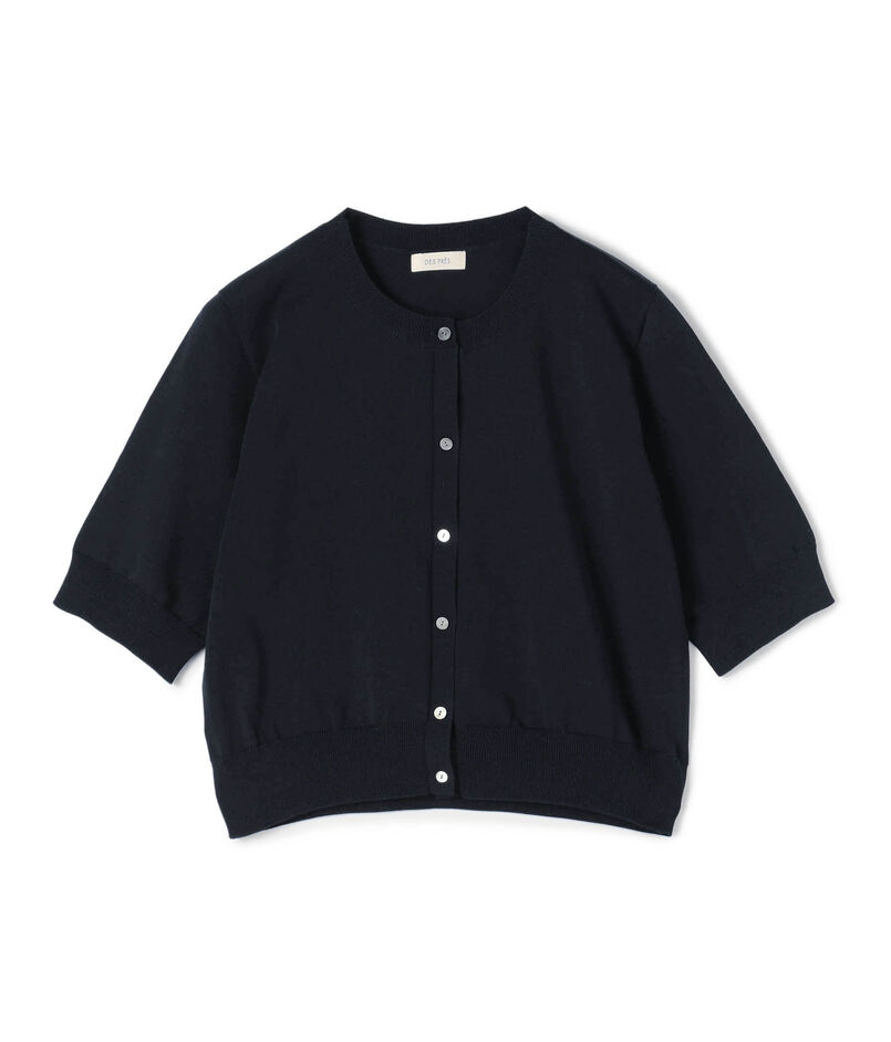 【WEB先行予約】ドライコットン ハーフスリーブカーディガン