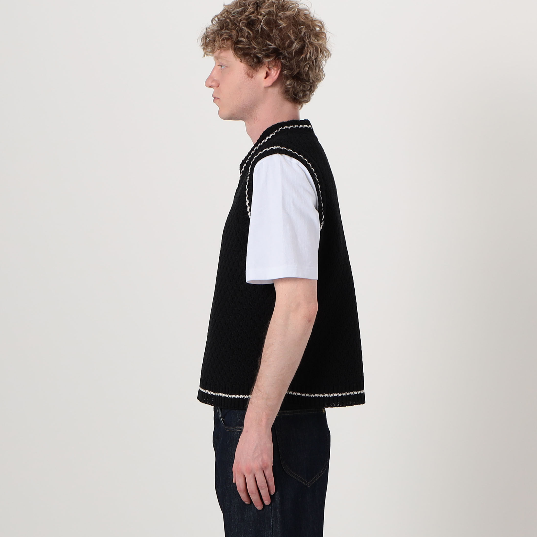 OUAT META VEST コットン Vネック ニットベスト｜トゥモローランド