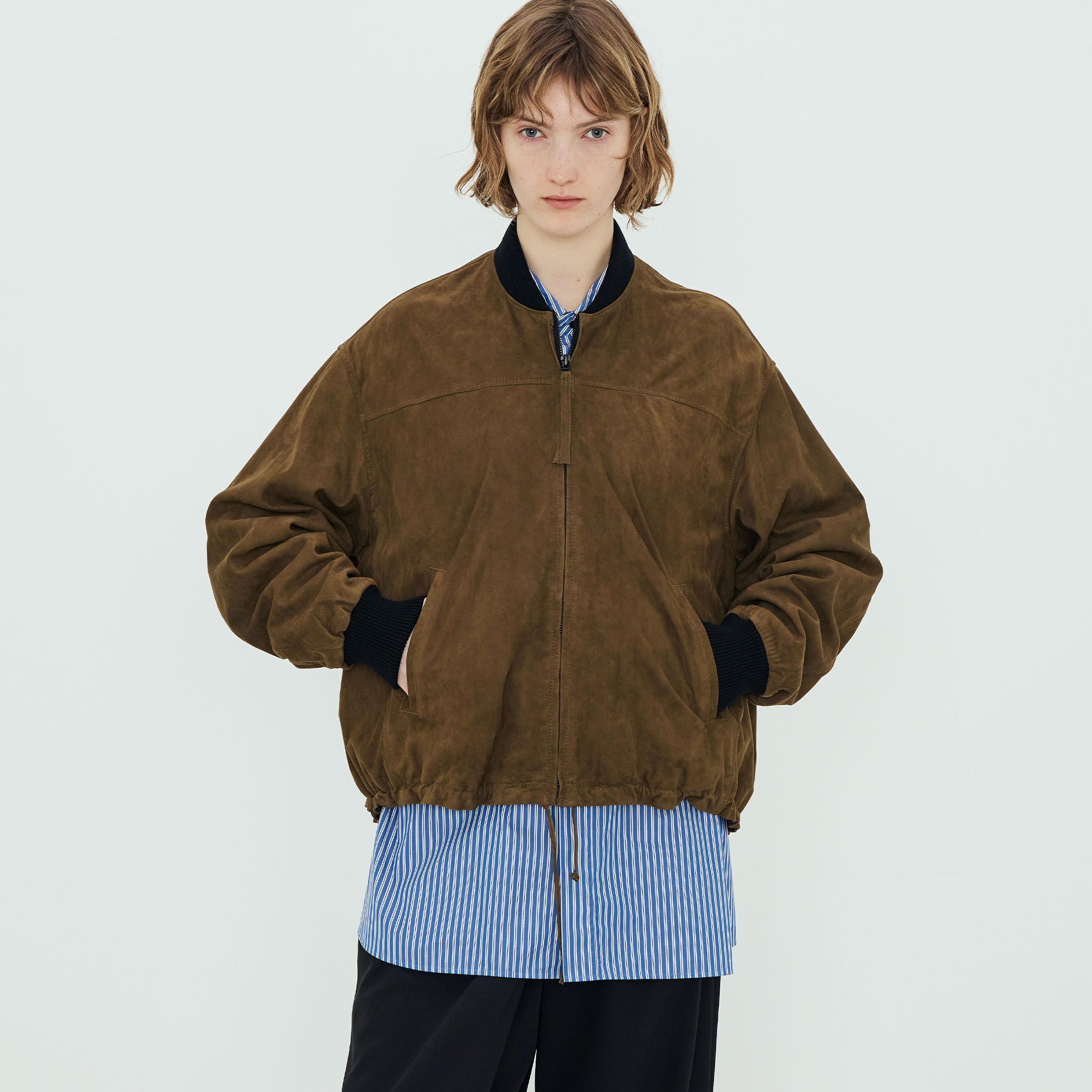 METISスエード ジップアップブルゾン｜トゥモローランド 公式通販