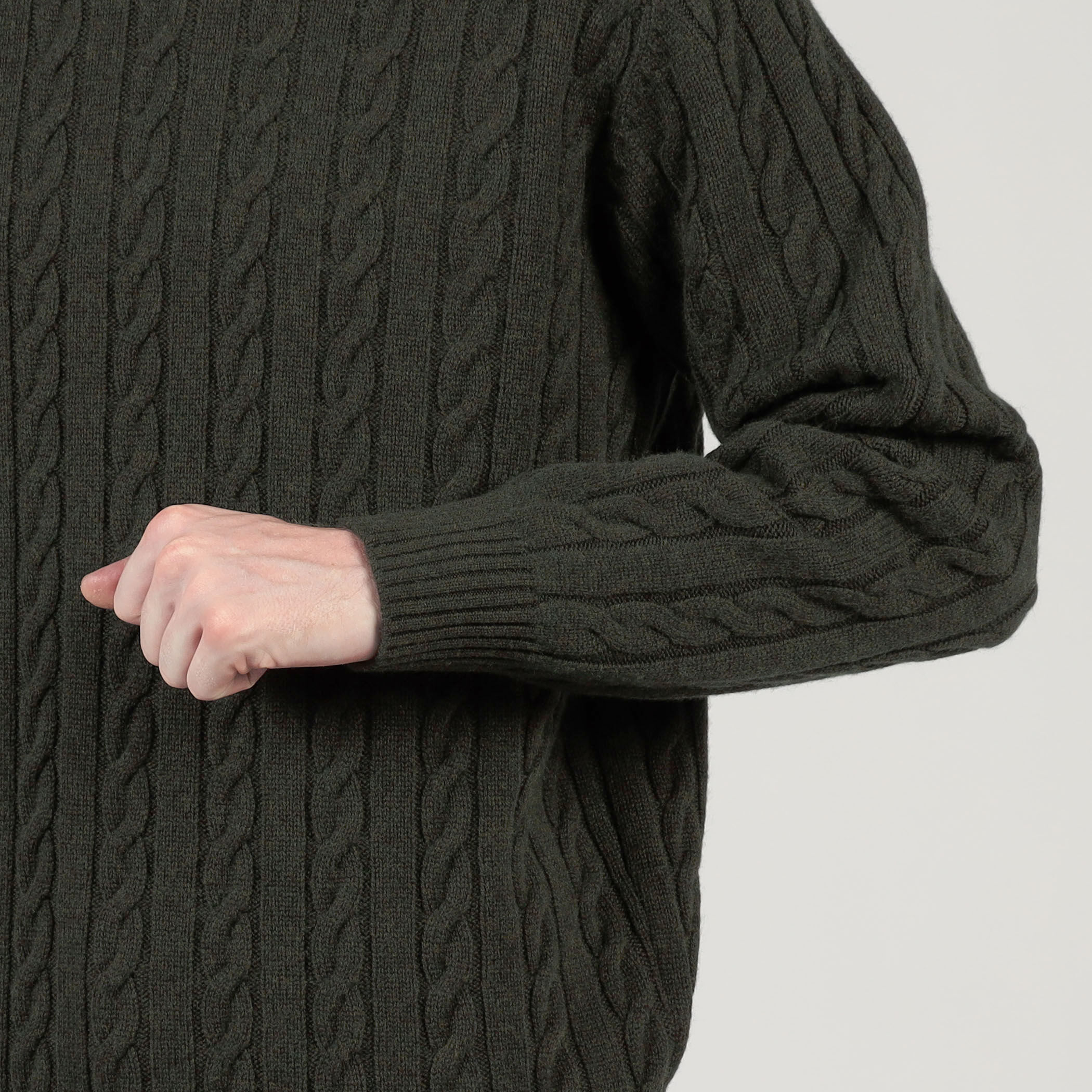 TOMORROWLAND tricot スーパーファインラムウール ケーブルニット