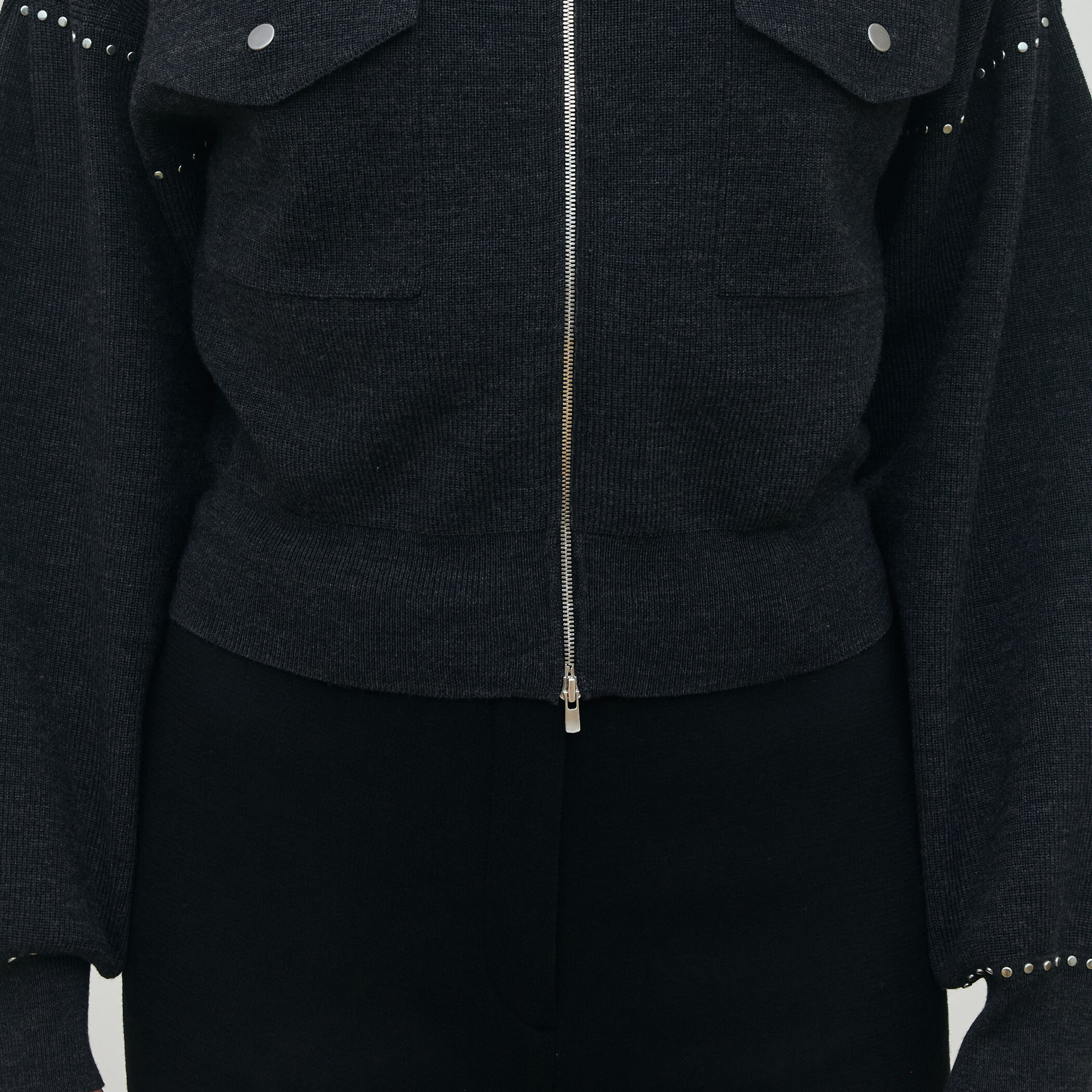 ハーフカーディガン ジップアップブルゾン｜トゥモローランド 公式通販