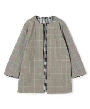ダブルフェイスチェック リバーシブルジャケット
