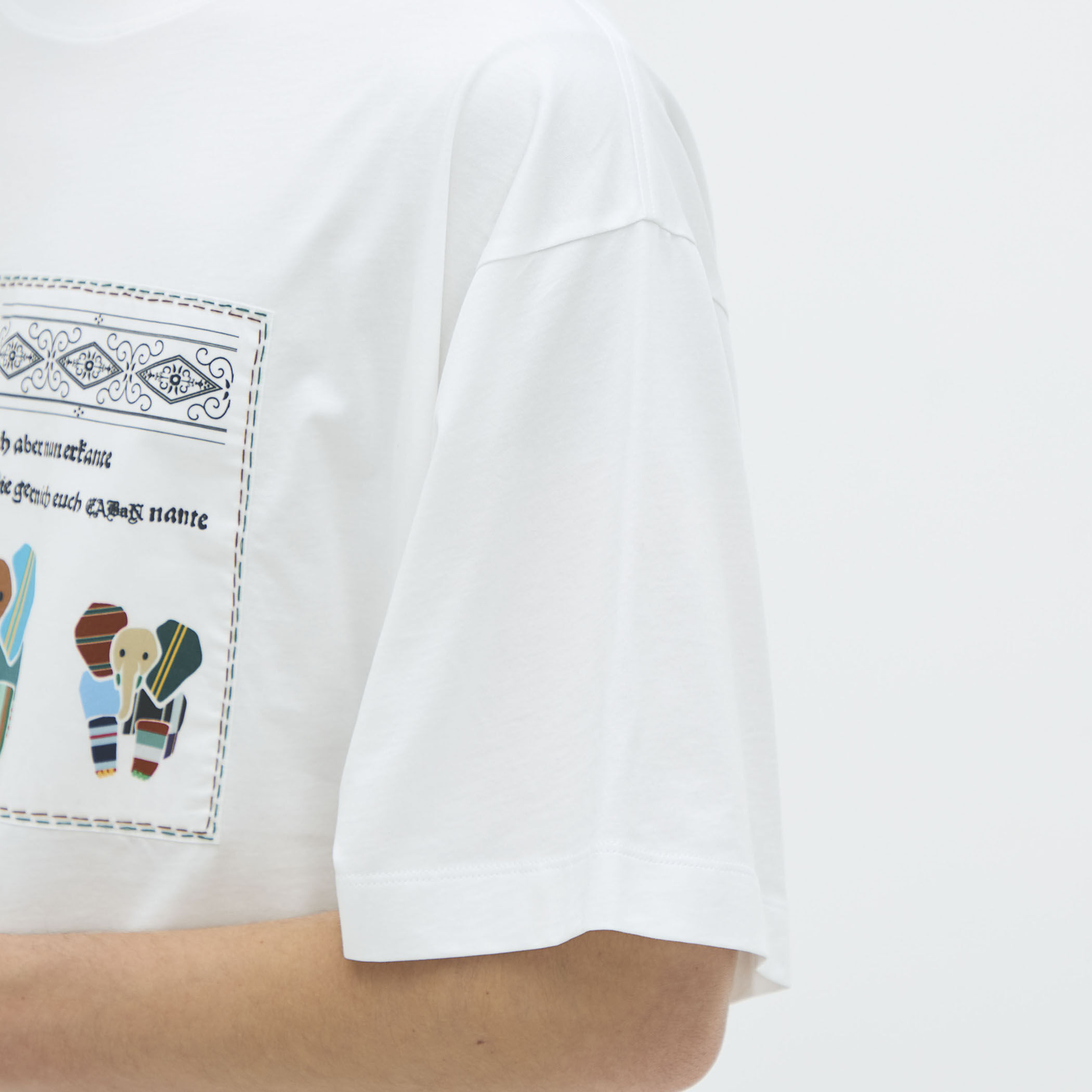CABaN スビンコットン MIX PATTERNED ELEPHANT Tシャツ CABaN スビンコットン MIX PATTERNED ELEPHANT Tシャツ