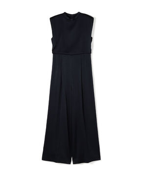 【WEB先行予約】サテンジョーゼット ハイウエストオールインワン